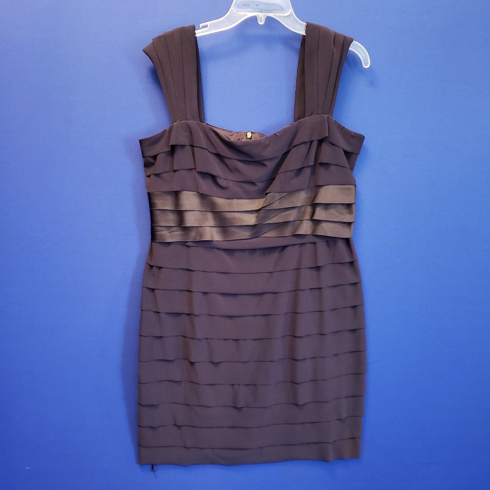 Jones Wear Navy Layered Dressy Dress